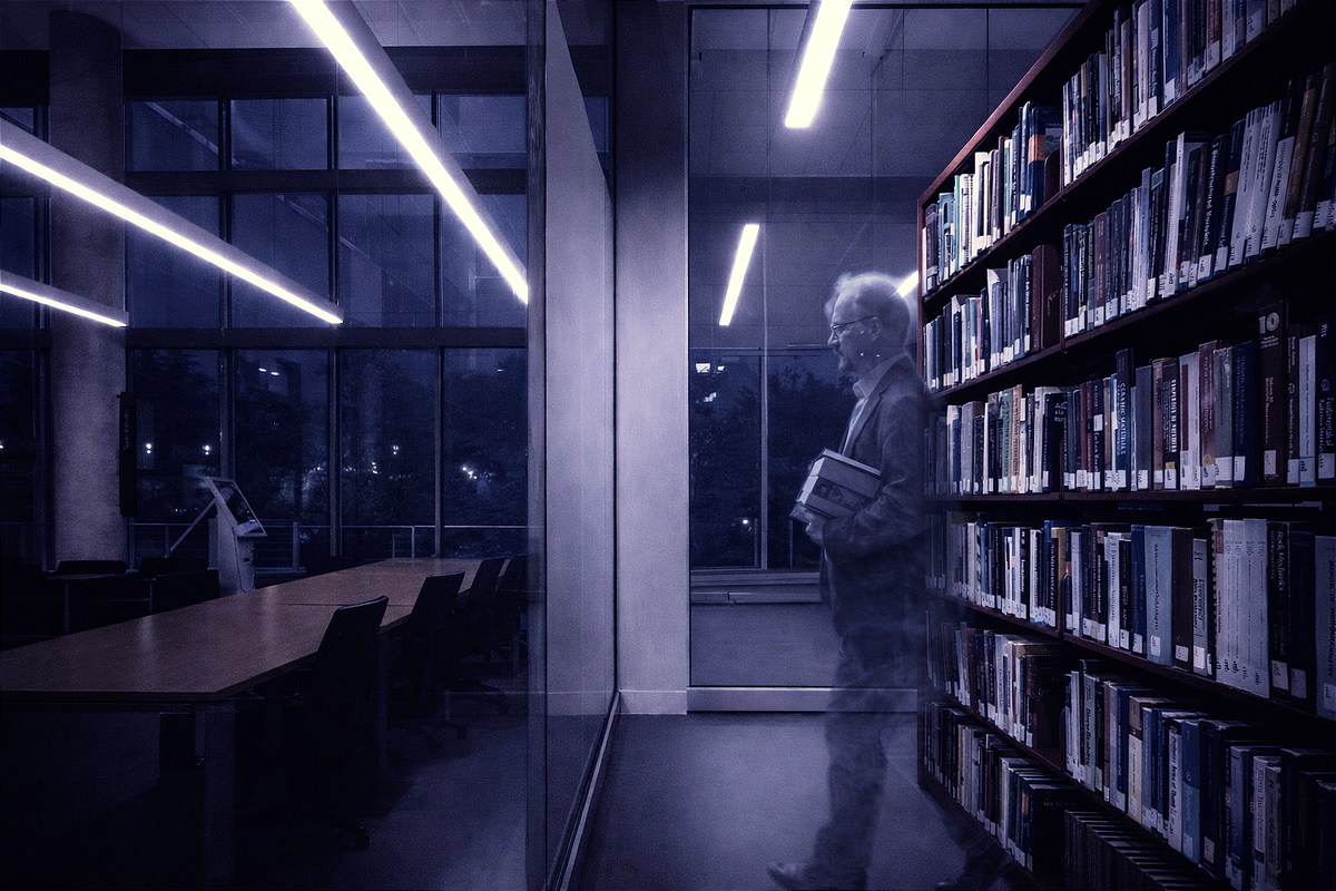 Un ultimo paseo por la biblioteca